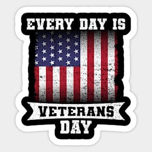 Every day Is Veteran Day Patriotic Sticker